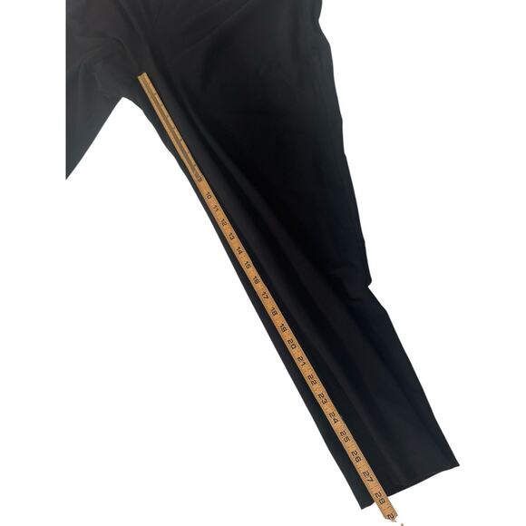 Eileen Fisher XL Washable Stretch Crepe Straight Leg Pull On Pants Black #5373 - Picture 8 of 12